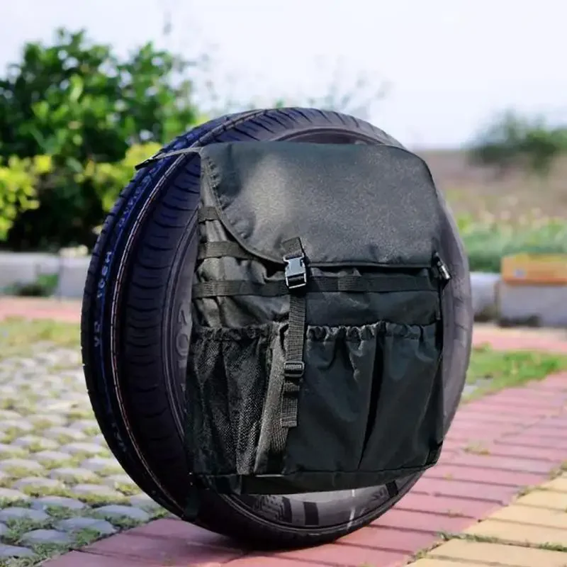 Car Vehicle Off-road Vehicle,Tire Spare Bag Garbage Bag,Truck Camping Large Capacity Waterproof Spare Bag,Rear Door Hanging Bag