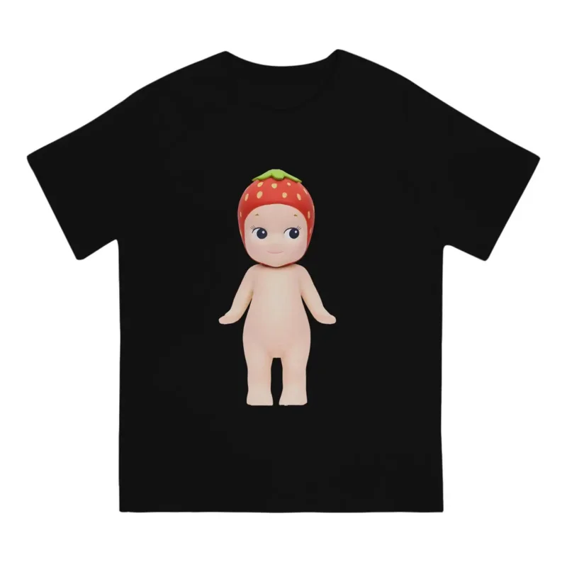 Y2K Sticker T-Shirts Men Cotton Cool T-Shirt Crew Neck S-Sonny Angel Tees Short Sleeve Clothing Adult