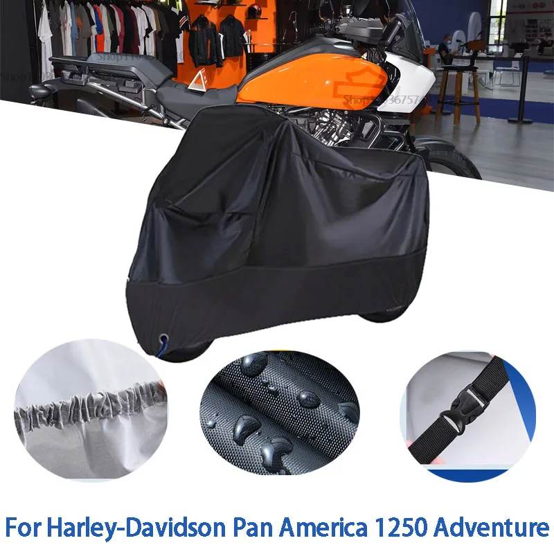 Motorcycle Full Covers No Ear For Harley-Davidson Pan America 1250 Adventure Car Outdoors Sunproof Waterproof Dustproof