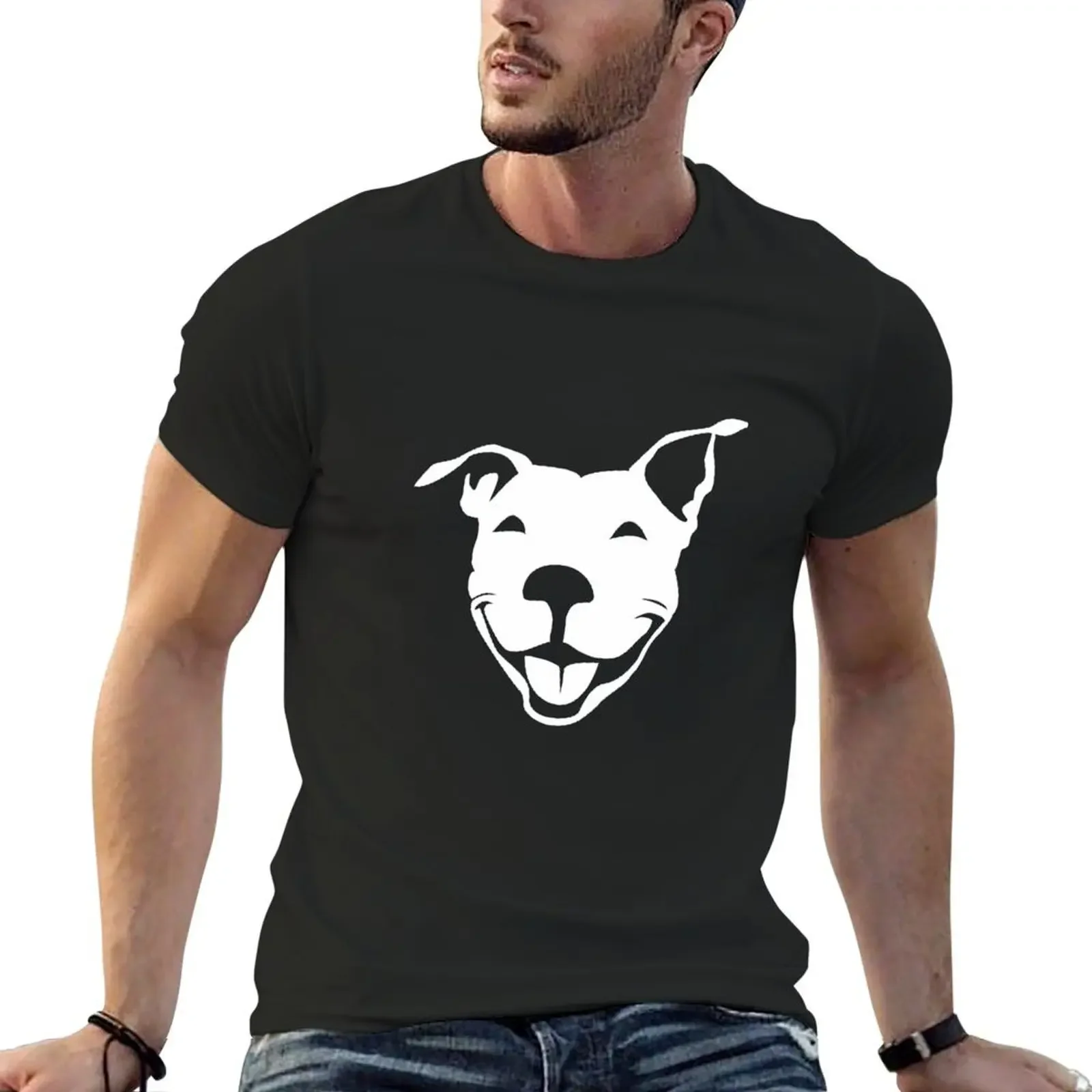 

Smiling American Pit Bull Terrier| NickerStickers on Redbubble T-Shirt blue archive vintage clothes sublime mens funny t shirts