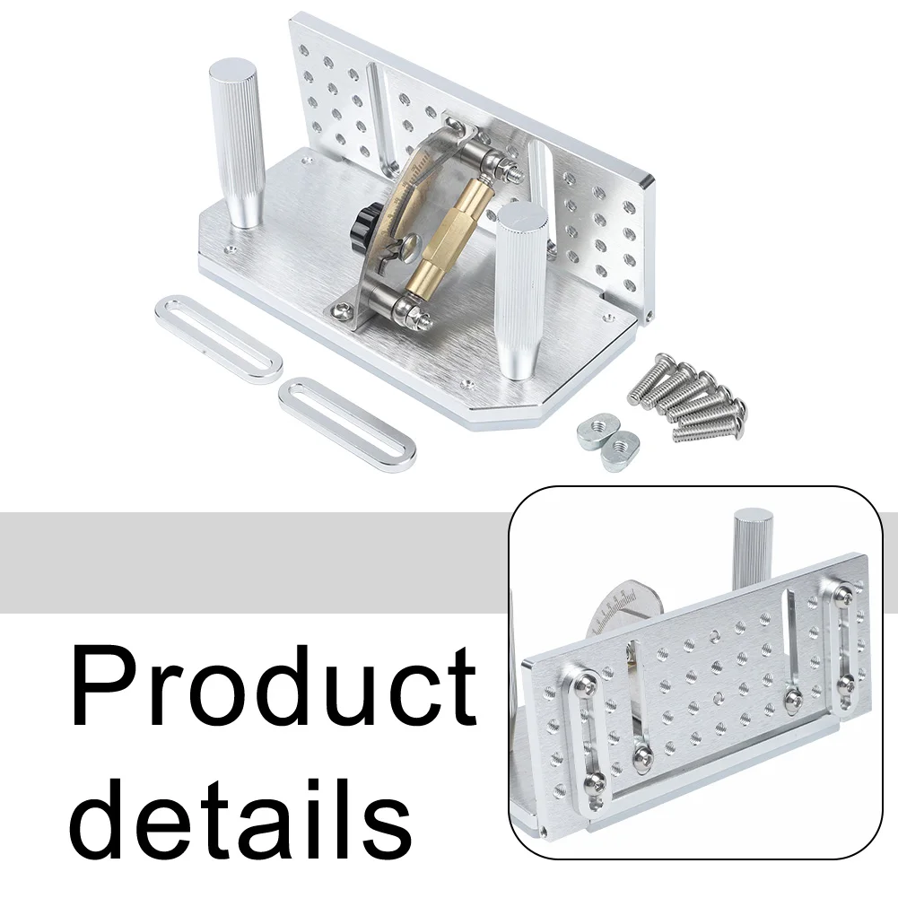 Adjustable Belt Grinder Jig Sharpening Locator With Double Pressure Plates For Sander Machine Tool Positioning Fixture 7-3/4 Inc