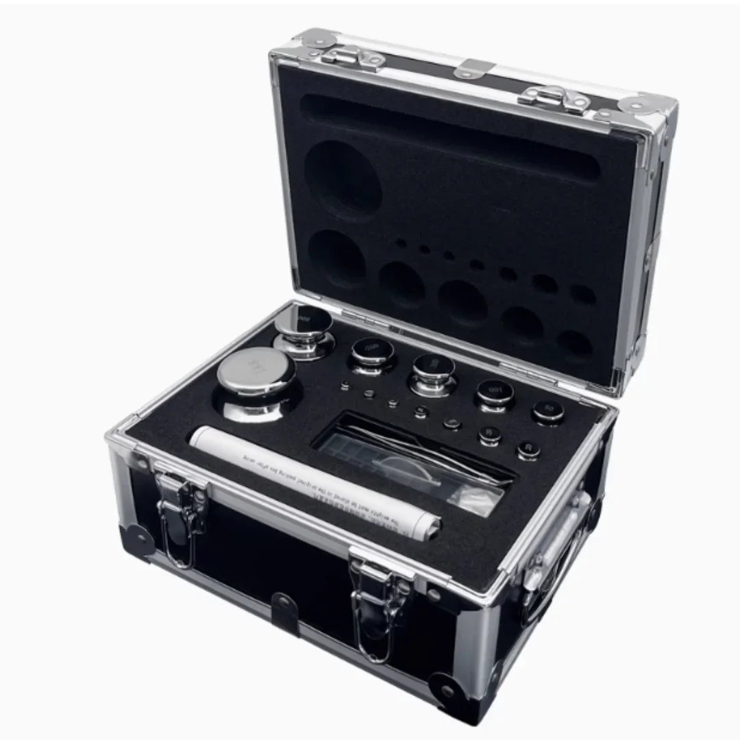 FirstCalibration Weights Kit Set Laboratory High Precision Gram Scale F1 Grade 28 Pcs 1mg-5kg 304 Stainless Steel Di