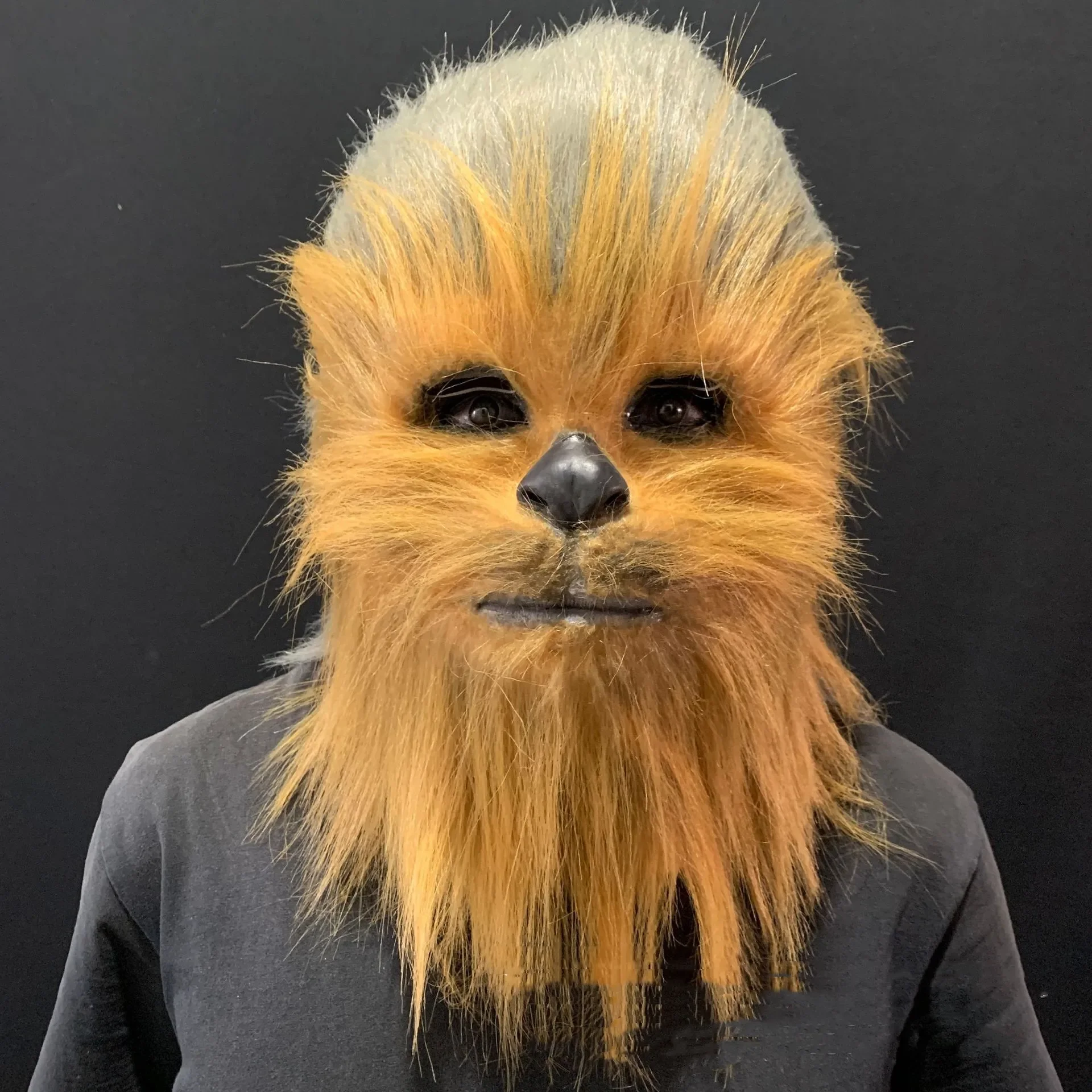 Cosplay Chewbacca Mask Plush Latex Mask Gloves Set Halloween Party Costumes Theater Props Scary Full Head Horror Gorilla Mask