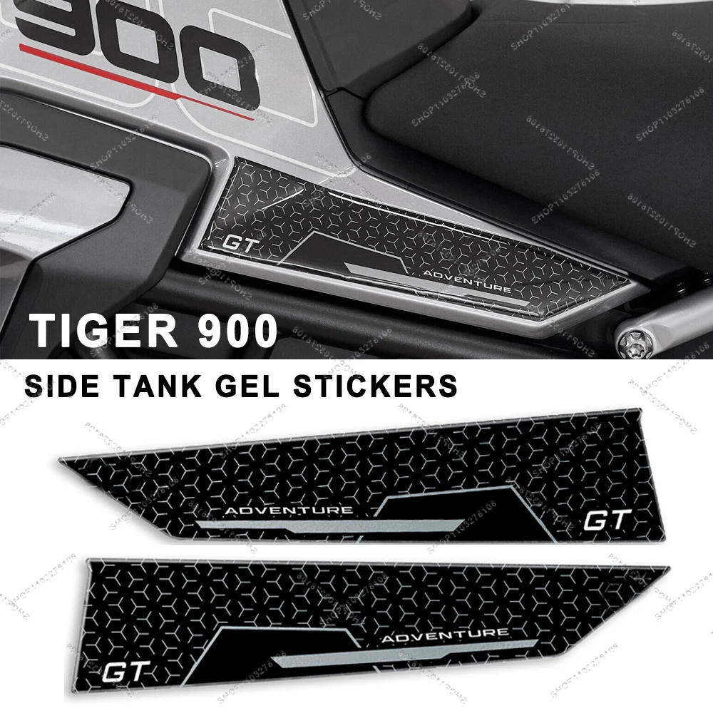 Motorcycle Side Tank Pad Protector Sticker Decal Anti-slip Gas Knee Grip Tank Traction Pad For Tiger 900 GT Pro 2024​