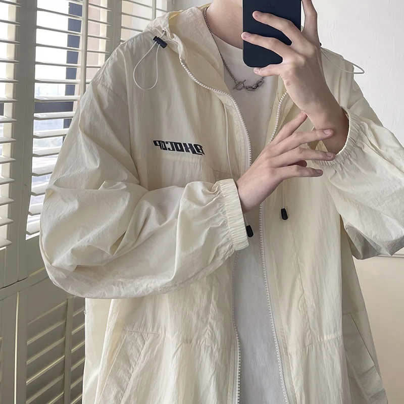 

Men's Summer Thin Ice Silk Qui Dry Outdoor Fiing Sun Protection Clothing Faionable Skin irt UV Protection Outerwear