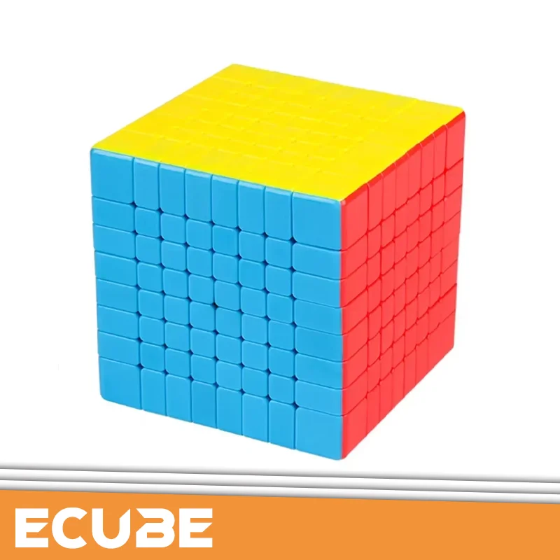 

[ECube] MoYu MeiLong 8x8x8 Magic Cube Stickerless Black Speed Cube for Classroom Cubing - 8x8 Size Moyu Cubing