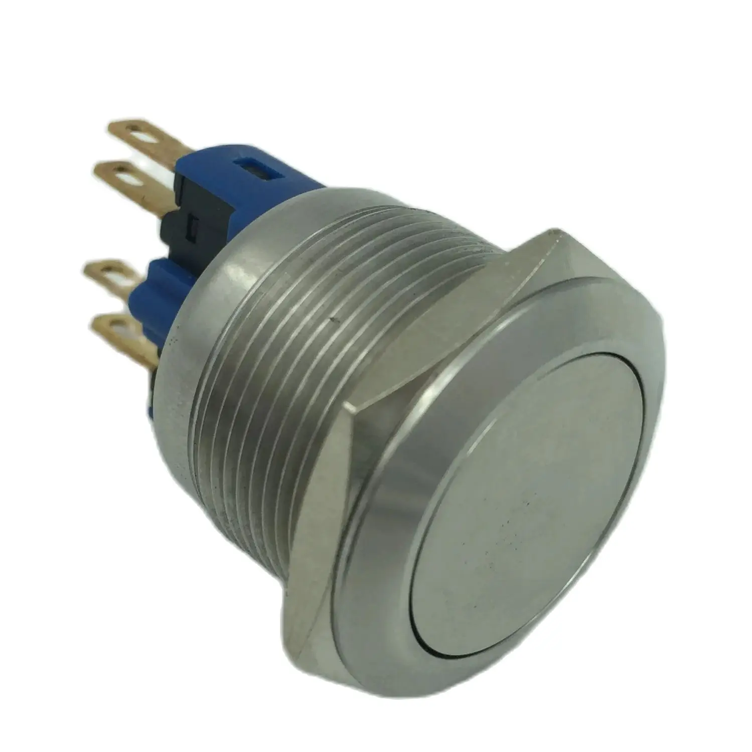 

Zusen 22 мм Выключатель без фиксации металлический кнопочный переключатель Без светодиода водонепроницаемый IP65(ZS22F-11/S)