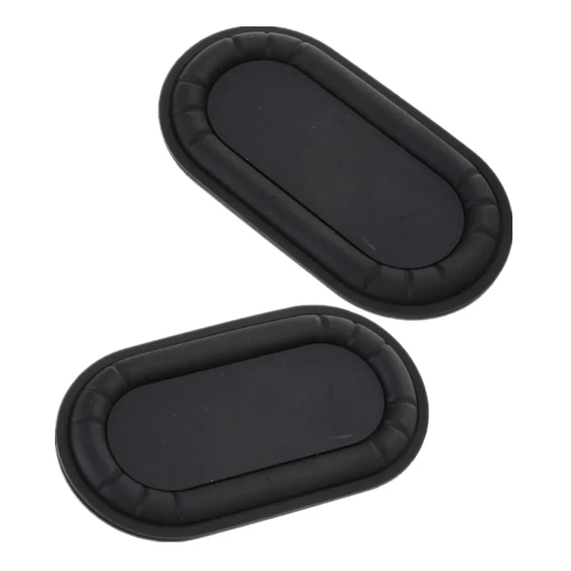 2 шт., овальная форма, басовая диафрагма, резиновая пластина динамика, пассивный радиатор, вспомогательные басовые вибрационные пластины 2040-6090, черный