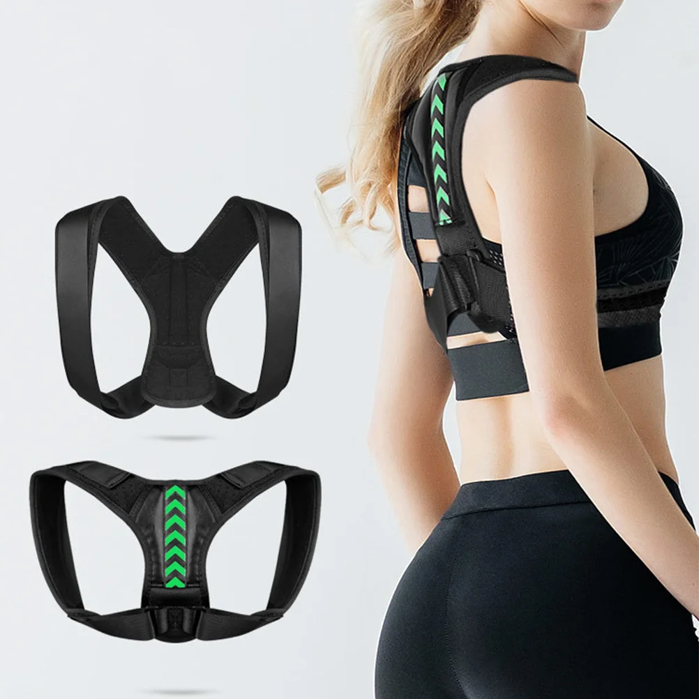 

1Pcs Adjustable Back Posture Corrector Hunchback Correction Belt Shoulder Support Sitting Posture Brace Upper Back Pain Relief