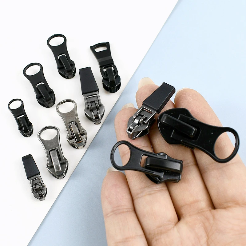 10/20Pcs 3#5#8#10# Reversed Zipper Pull Head for Nylon Zippers Waterproof Zip Sliders Garment Tent DIY Zips Repair Accessories