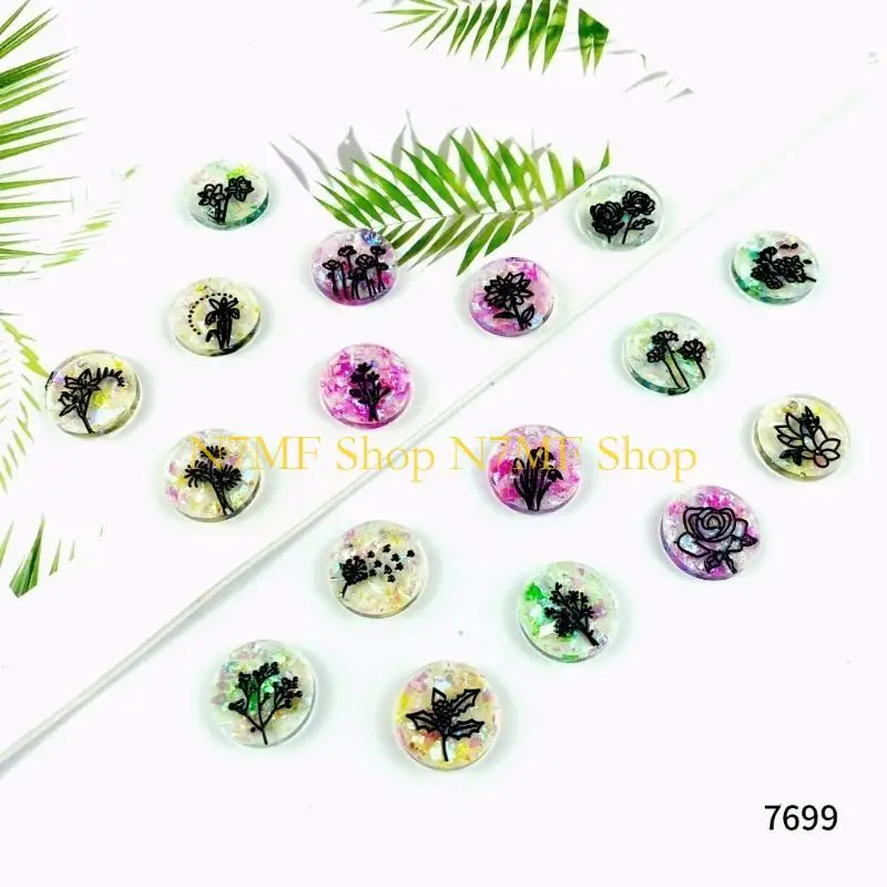 قوالب راتنجات القرط N7MF ، قرط السيليكون قوالب الأذن راتنج القالب مستديرة القالب الإبوكسي لصنع المجوهرات صناعة DIY #3