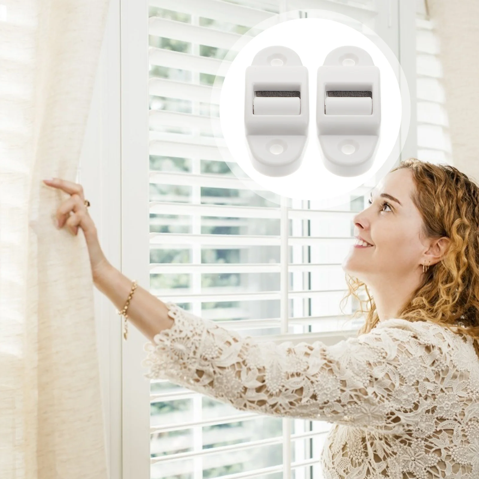 6 Pcs Belt Dust Collector Guide for Strap Surface-Mounted Shutter Replacement Roller Curtain Accessories Mini