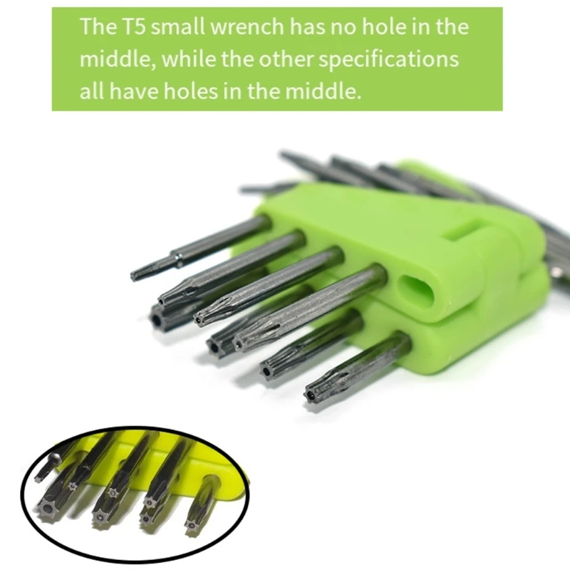 8Piece Star Screwdriver Star Wrench with T5-T 20 Size, Alloy Steel Driver for Precisely Screw Repair, Home Small Device M4YD
