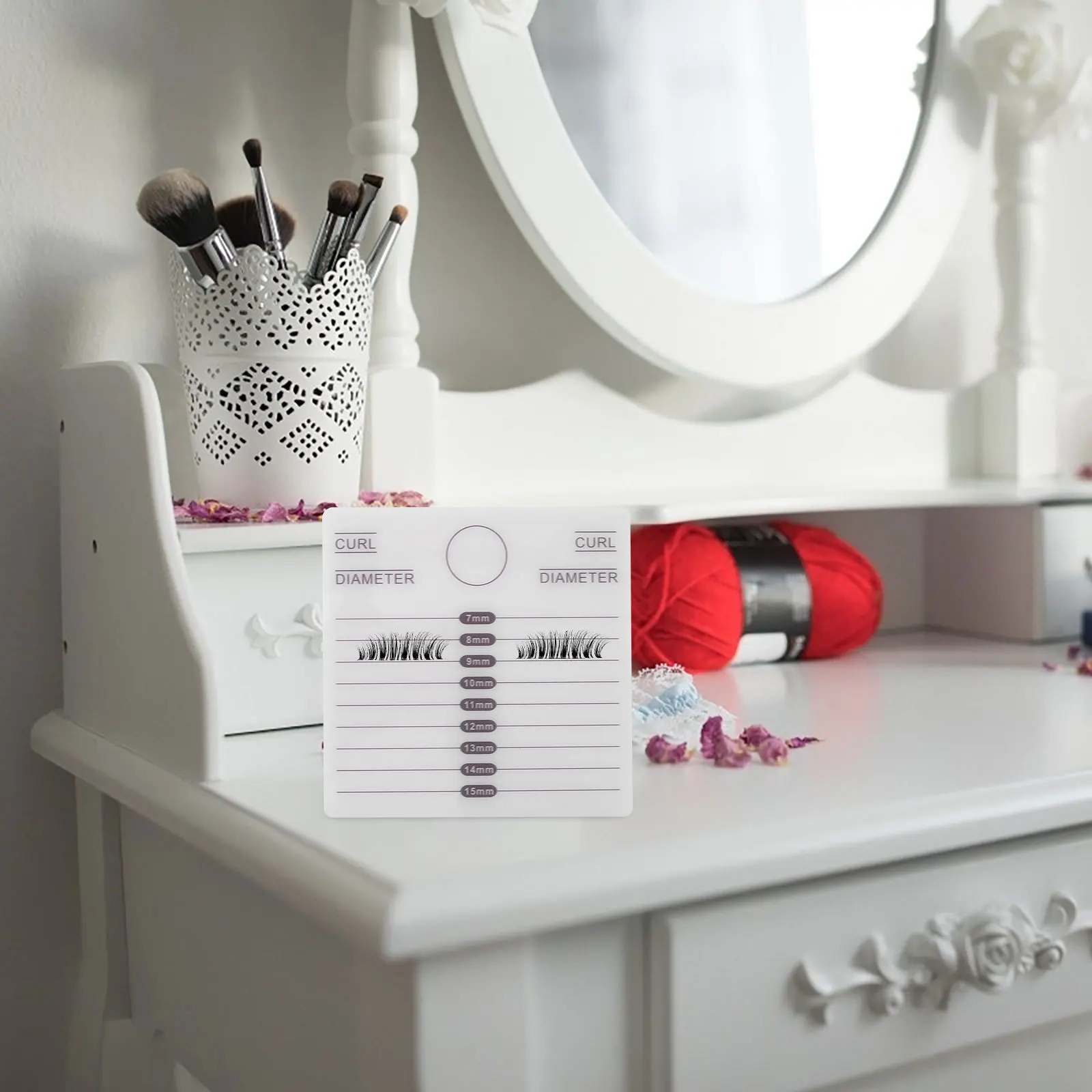 

2pcs Acrylic Eyelash Extension Tool For Artists False Eyelashes Grafting Board, Portable Pallet, Salon Home Use, Lash Extension