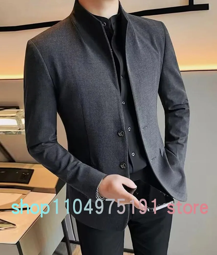 Casual Single-breasted men's suit Men's Stage Costume Wedding Party Dress High Quality Celebrity Gowns Special Occasion Gowns