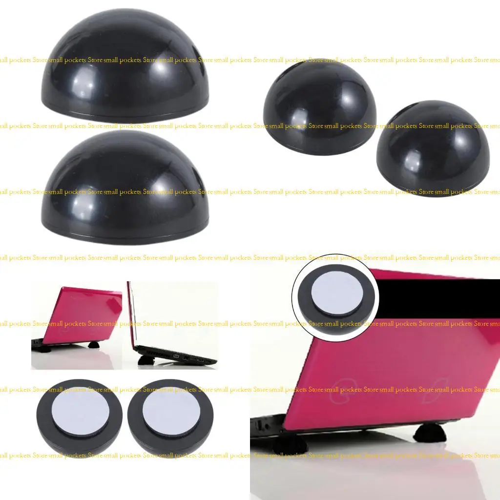 

R1WD 2PCS Laptop Ball Stand Mini Cooling Pad Computer Keyboard Mount Kickstand