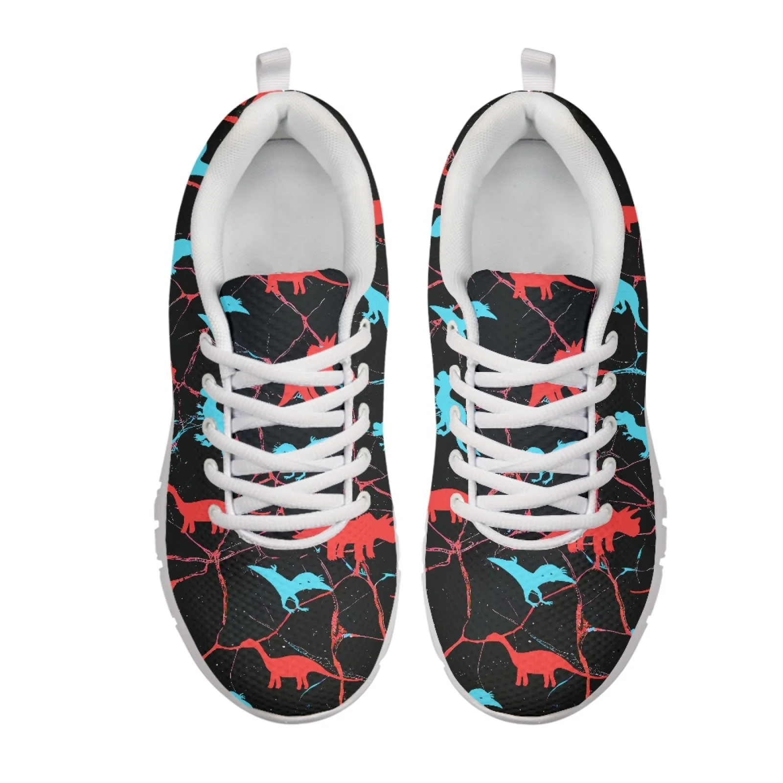 Coloranimal Blue Dinosaur Fashion 2026 Athletic Sport Shoes Mens Lace Up Athletic Trainers Lace-up Running Shoes for Womens