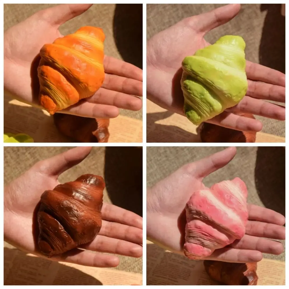 Sticky Food Artificial Bread Fake Simulation Slow Rising Croissant Squishy Hand Relax Cartoon Soft Rebound Birthday Gift