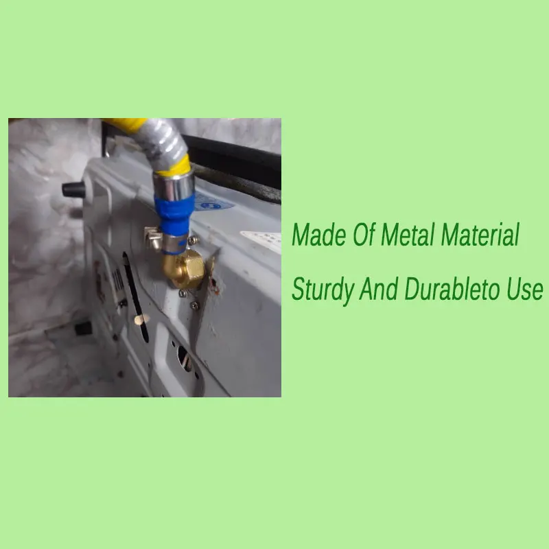 Gas Cooker Universal Joint Hose Connection Four-Part Internal Thread Intake Elbow Screw