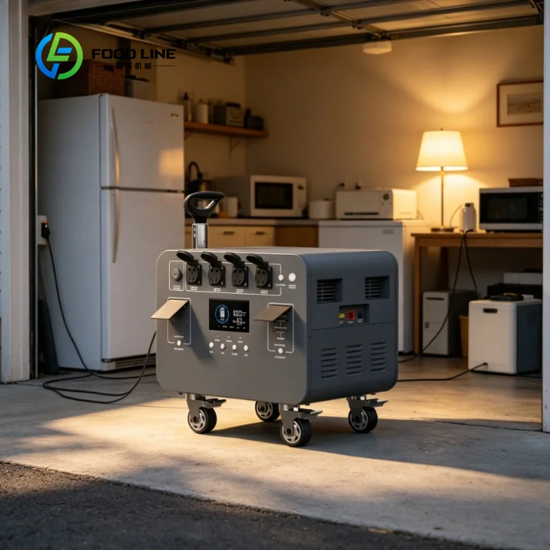 Customized Portable Power Station Solar Generator 5000W LiFePO4 Battery Waterproof Industrial Power Supply for Home Emergency