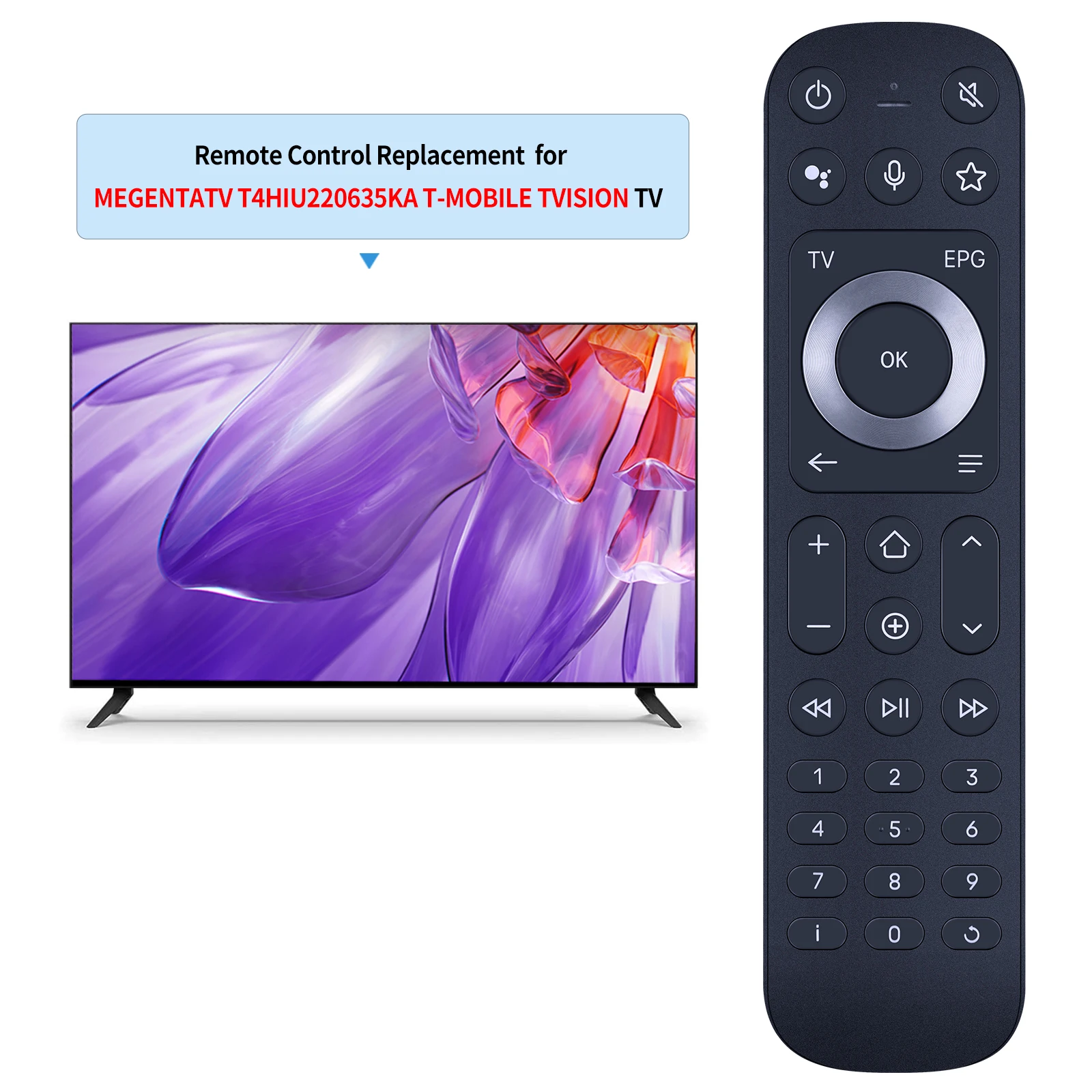 Новый пульт дистанционного управления для megentatvt4hiu2206/35KA T-Mobile TVision TV