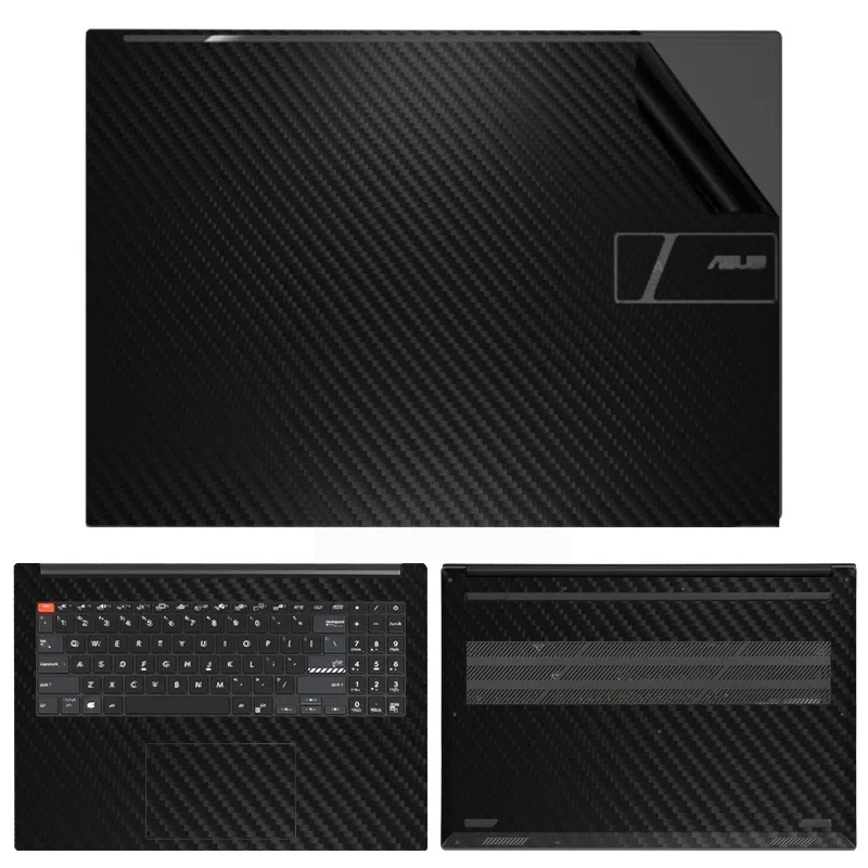 KH Special Carbon fiber Vinyl Laptop Sticker Skin Decals Protector Cover for ASUS pro16 2022 N7600Z