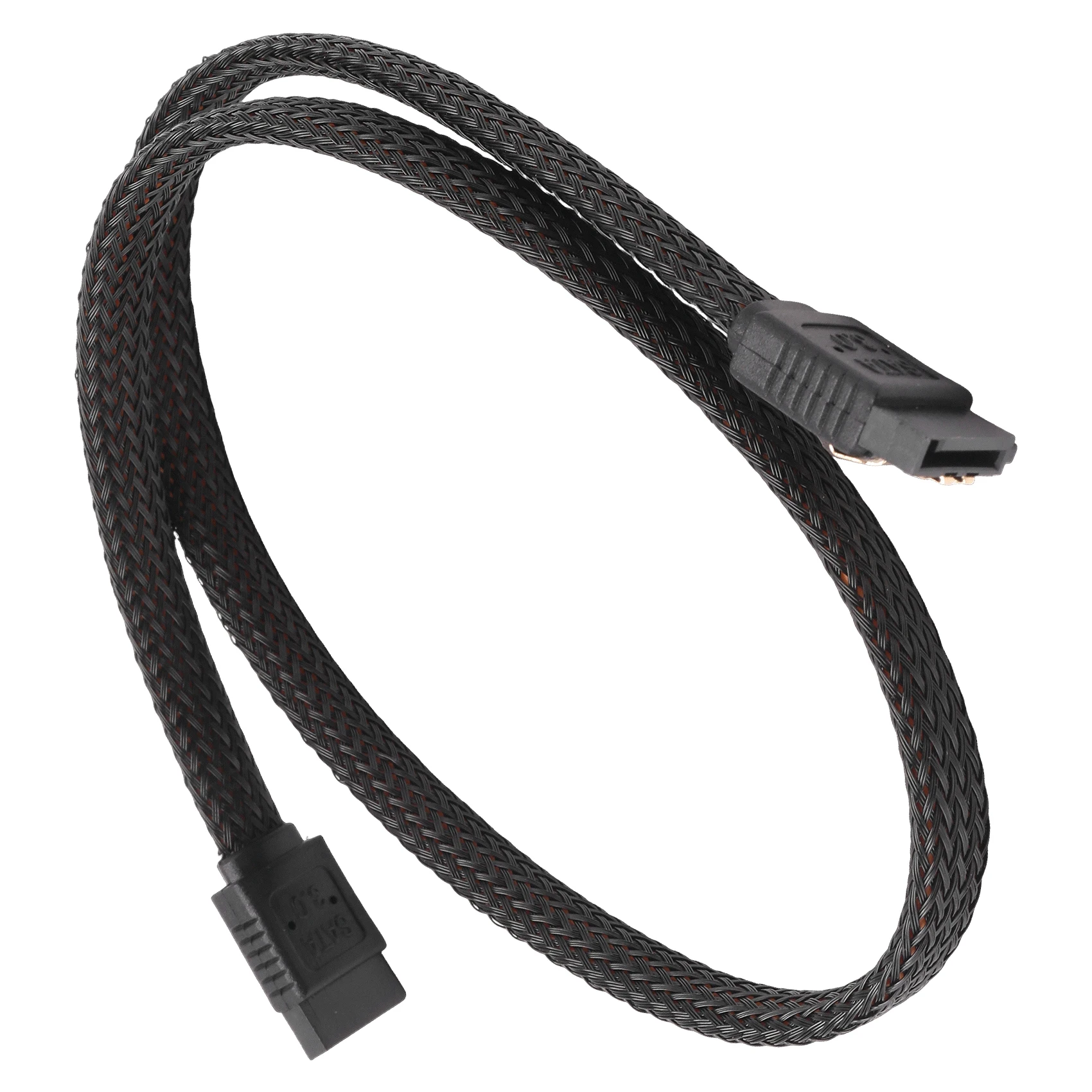 [LXYA68Z!] 50CM SATA 3.0 III SATA3 7Pin Data Cable 6Gb/S SSD Cables HDD Hard Disk Data Cord With Nylon Sleeved Premium Version