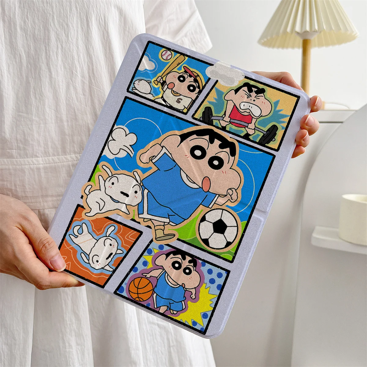

Настольный чехол Kawaii с рисунком для iPad 10th Pro 2025 11 дюймов 10th iPad 7 8 9 10.2 Air 5 4 6 7 Y Складной чехол с держателем для ручки
