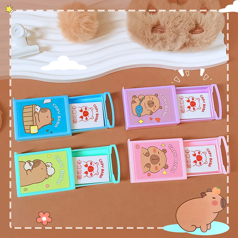 Kawaii back to school supplies stationery Aesthetic stationery items capybara magic box eraser rubber cute things school stuff