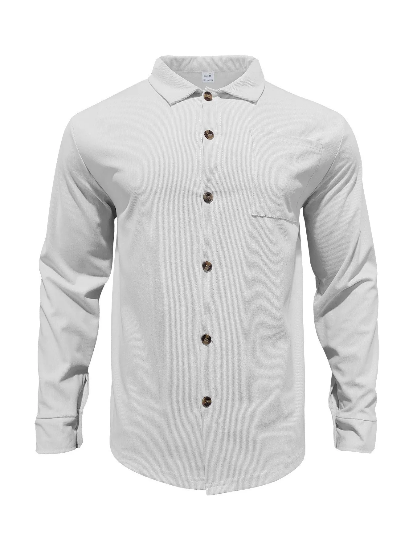 2026 Herbst Herren Cord Zweiteiler Set: Reihenverschluss-Cardigan & Langarmhemd – Lässiges, vielseitiges Streetwear-Mode-Outfit – Detail 14