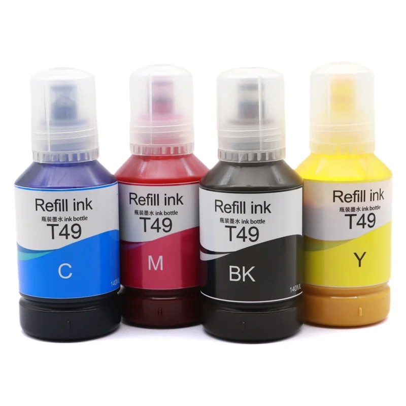 4pcs 140ML T49 T49M T49H T49N T49L T49P Sublimation Ink For Epson F170 F570 F571 T3100x T3170 F100 F150 F500 F550 F560 F561 F160