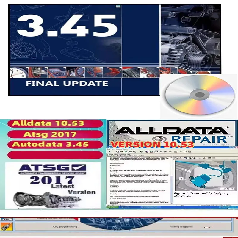 

AUTODATA 3.45 Vehicle Diagnostic Software Multi-language USB Auto Repair Tool with Wiring Diagrams Data in Spanish Portuguese Po