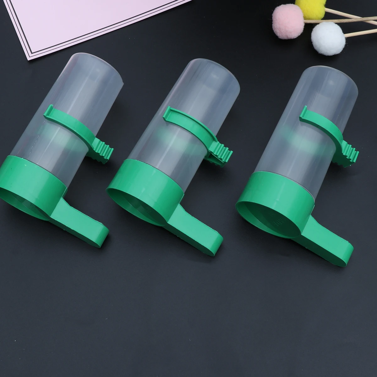 

5Pcs Bird Drinking Feeder Automatic Waterer for Aviary Peony Parrot Budgie No Mess Drinker Bowl for Cage Use