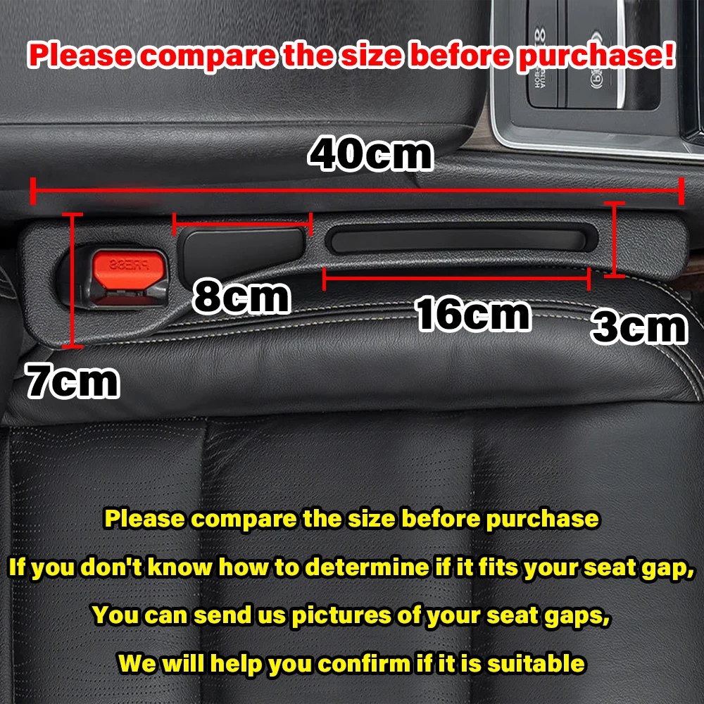 Carro Com Groove Seat Gap Armazenamento Tira de enchimento à prova de vazamento para Toyota Camry 40 Rav4 Corolla E150 Land Cruiser 200 Yaris Cruz Chr Aygo Highlander Xv70 Auris Corola Hilux 4 corredor Prius Etios Auto