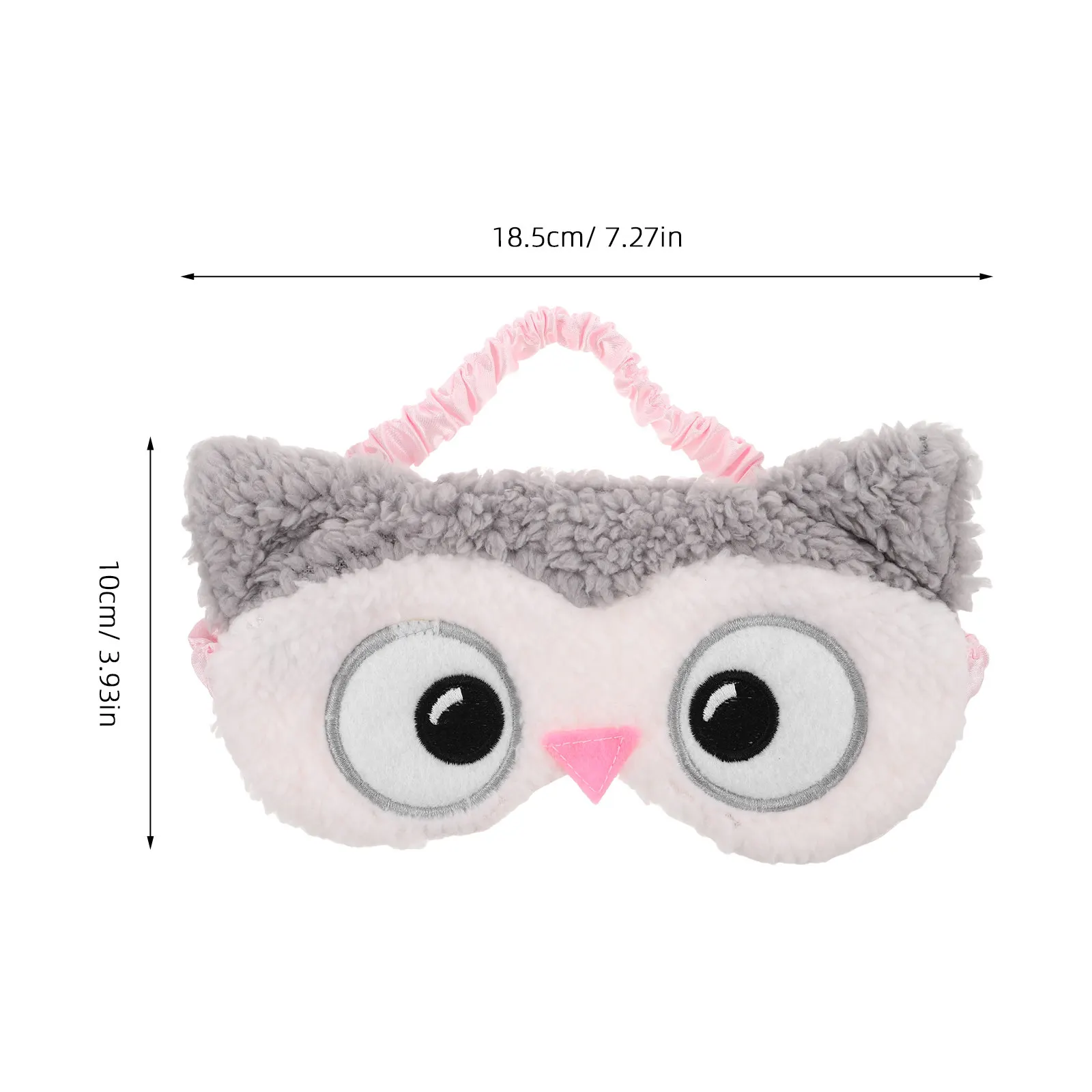 Cute Cartoon Animal Eye Mask Creative Owl Shape Mask Blackout Blindfold for Home Office Travel Relaxation