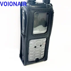 VOIONAIR Soft PU Leather Carrying Case For Nokia Eads Airbus THR9 Two Way Radio