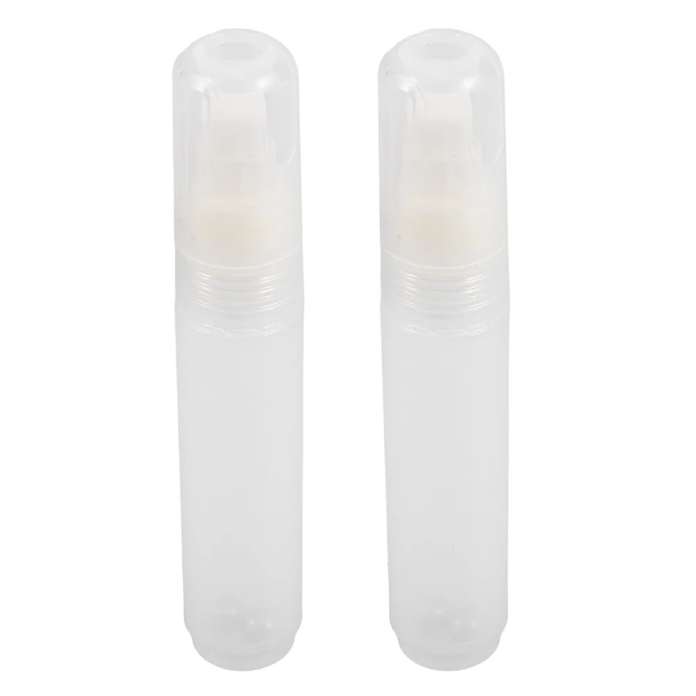 2Pcs Refillable Markers Empty Paint Pens Liquid Chalk Oil Ink Compatible Fine Flat Tips for Graffiti Wood Metal Glass DIY