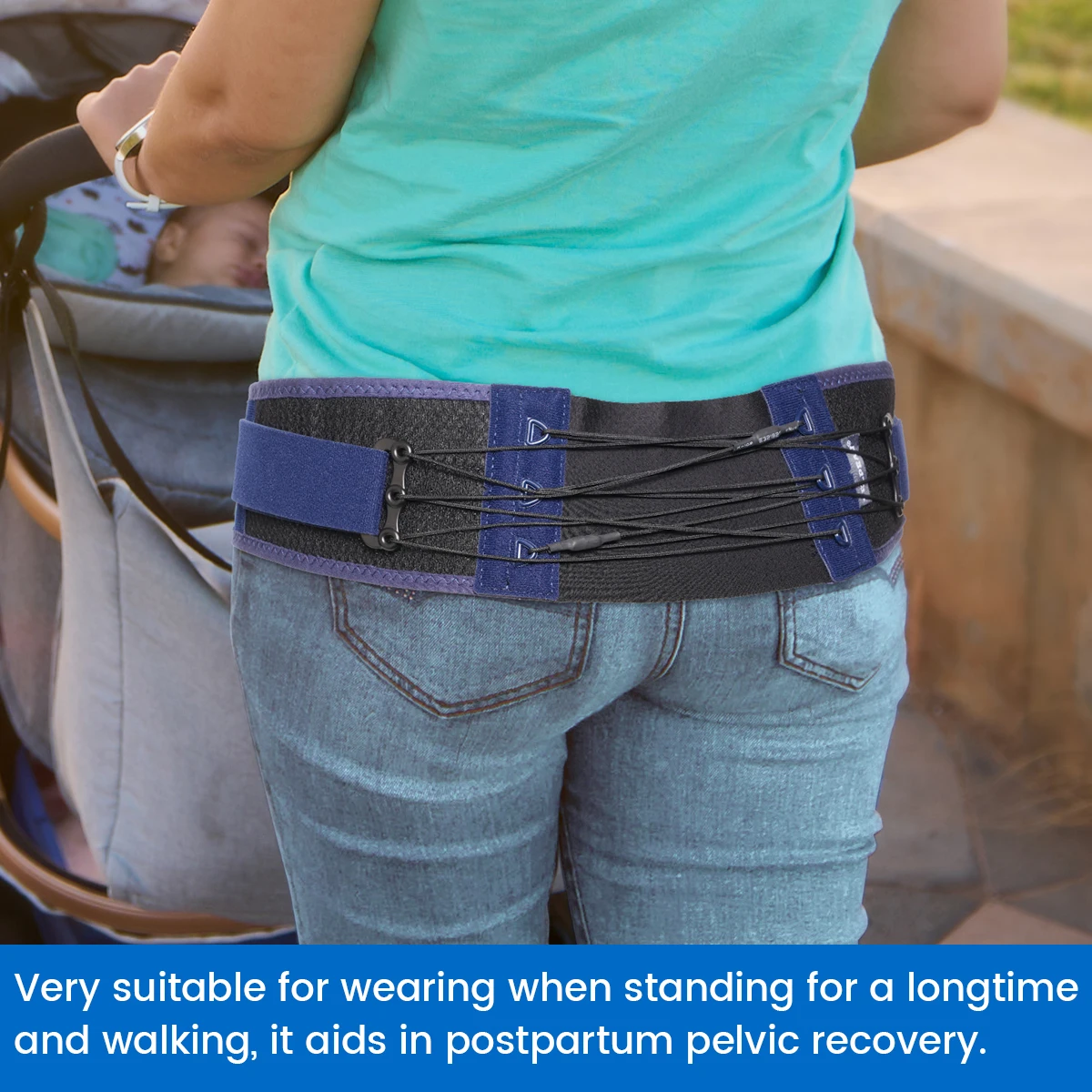 VELPEAU Sacroiliac Si Joint Hip Belt for Men and Women Anti-Slip Lower Back Support for Sciatica, Pelvis, Lumbar Pain Relief