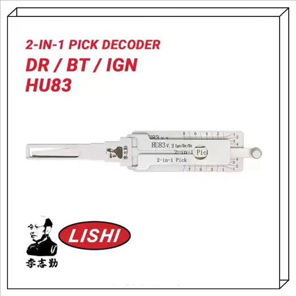 

Lishi HU83 LOCKSMITH TOOL for Peugeot 2-in-1 Pick Decoder Door Trunk ignition