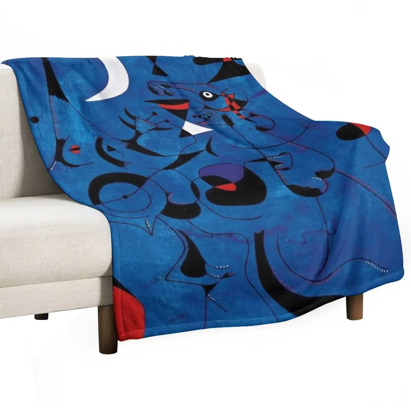 

Joan Miró Throw Blanket Stain Resistant Cozy Warm Blanket