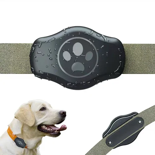 Soporte para Collar de perro Eayburst Airtag para Apple AirTag, funda Airtags duradera e impermeable para Collar de perro y gato que se adapta a collares para mascotas de todas las larguras