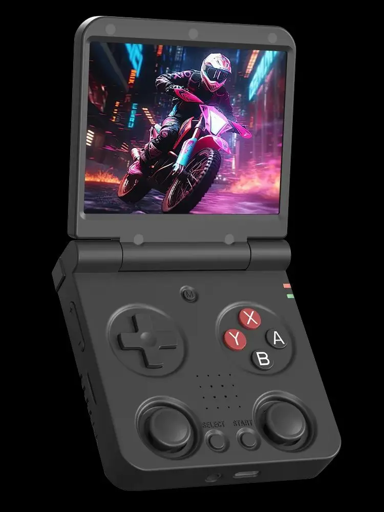 Miyoo Flip V2 pliable lecteur de jeu Portable Console de jeu vidéo Portable 3.5 ''IPS système Linux pliable rétro Consoles de jeu cadeau