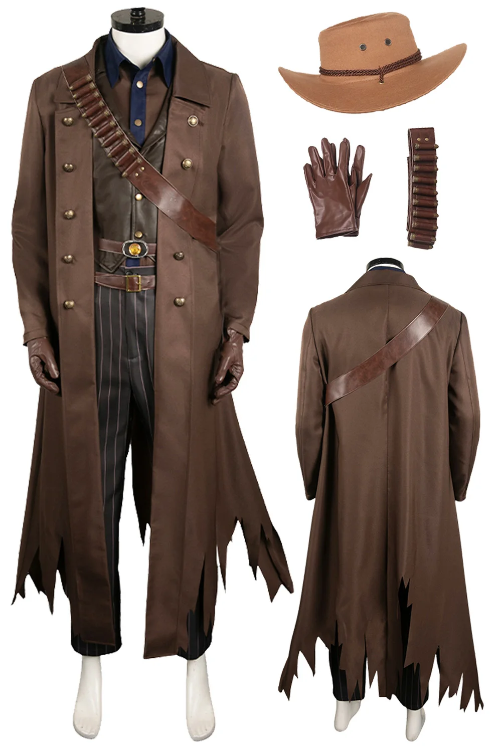 Traje Fantasia Ghoul Cosplay para homens, fantasia radiação 4, disfarce adulto, fantasia Carnaval de Halloween, 2024