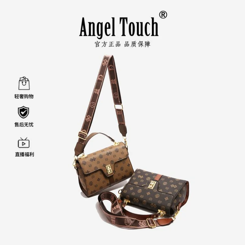 

Women's Leather Crossbody Bag By Famous Designer For Elegant Ladies With Classic Timeless Silhouette