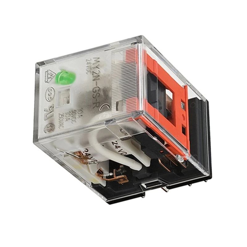 5 Pc/pack MY2N-GS-R DC24 BY OMZ/C MY-GS Miniature Power Relays 24VDC 10A 2NO 2NC