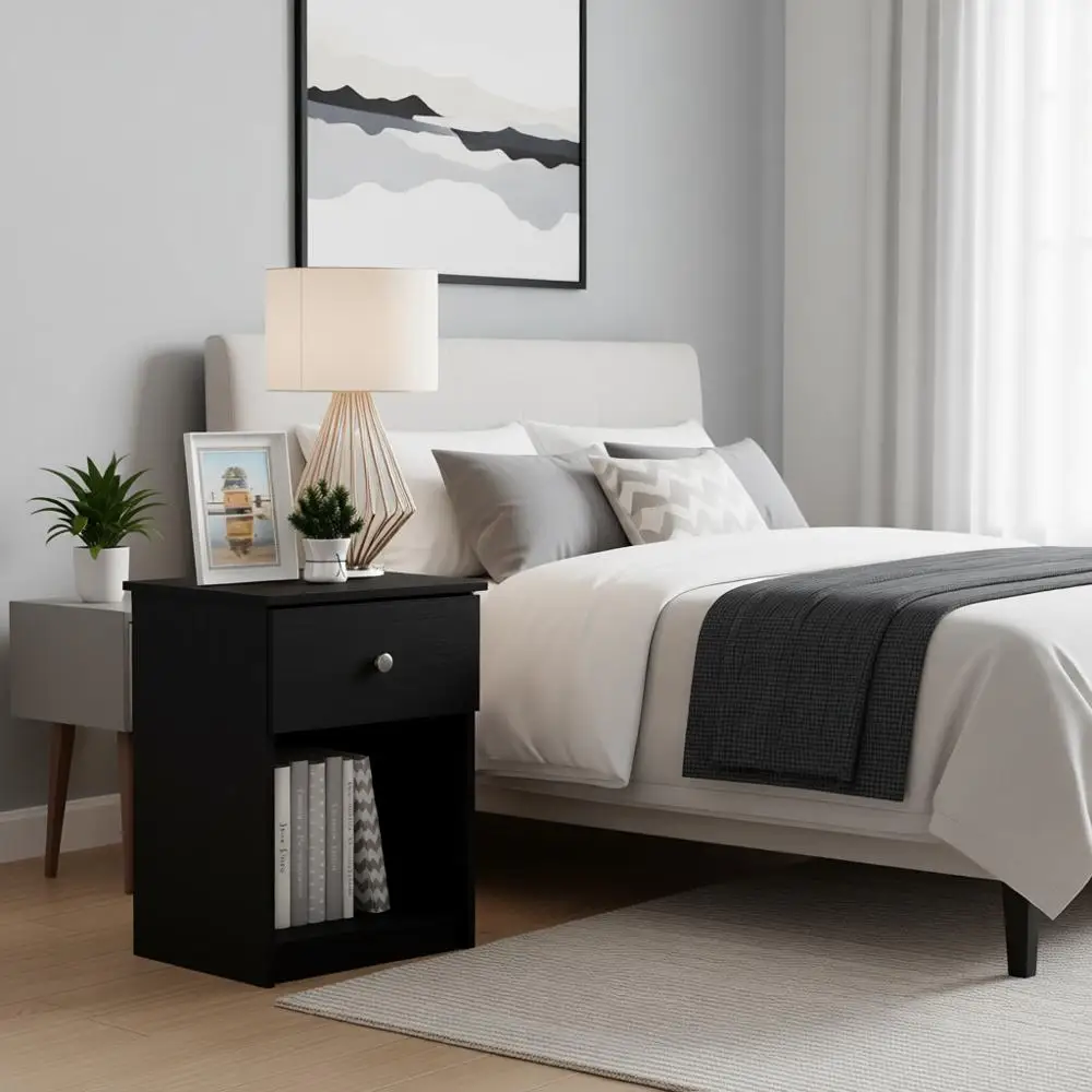 

Black Oak 2-Piece Nightstand Set, Americano Style