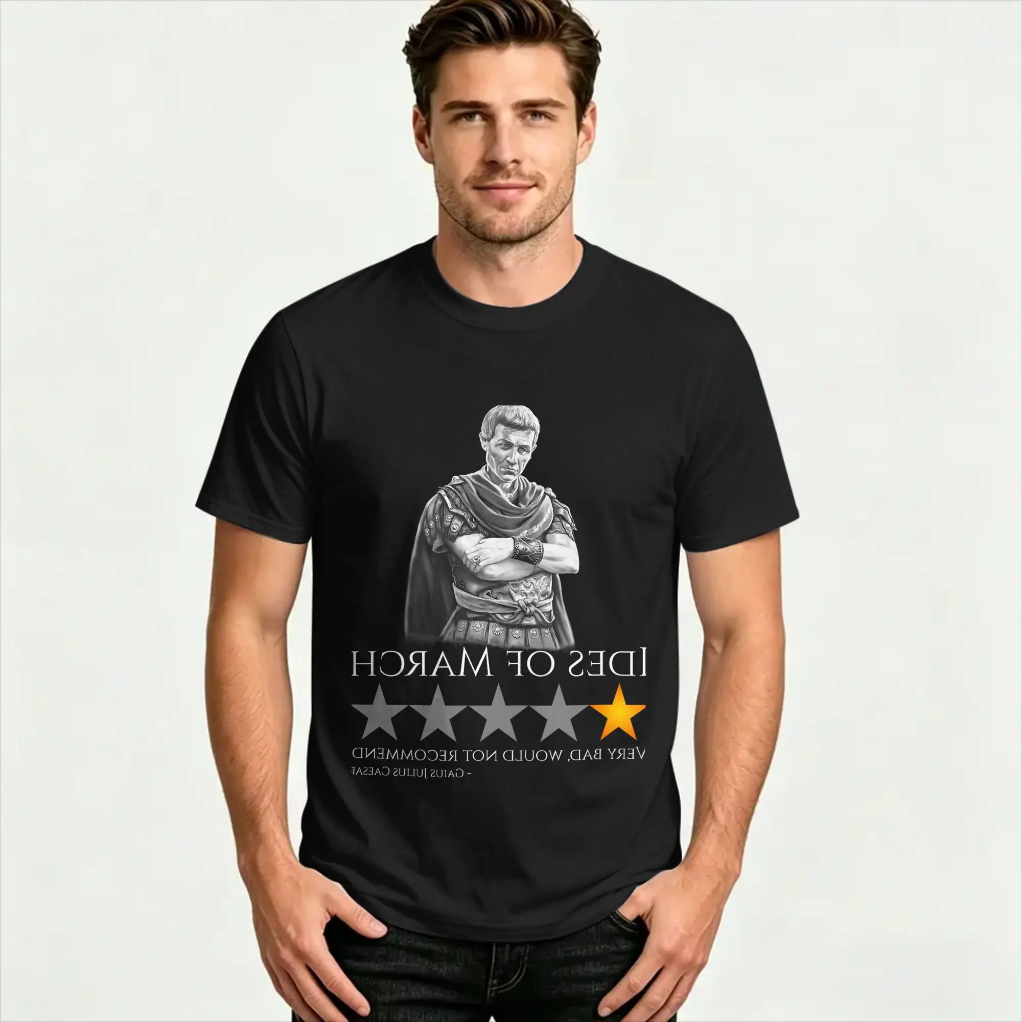 Julius Caesar Ides of March T-Shirt Summer  Cotton T Shirts For Men Casual Tee Shirt Short-Sleeved Vintage Top Tees