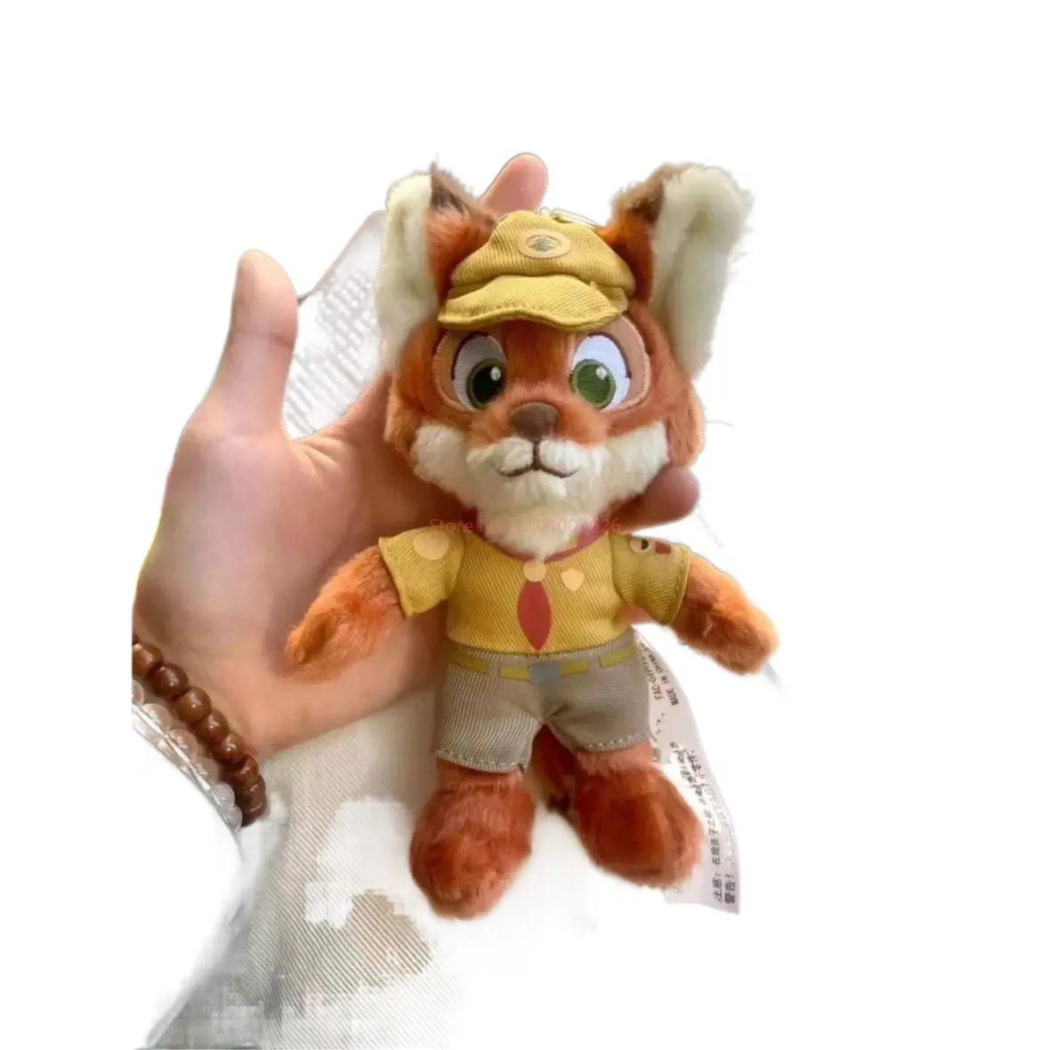 Porte-clés en peluche Disney Zootopia Nick Fox, sacs, animaux de dessin animé, poupée en peluche, pendentif, ornements mignons, cadeau d'anniversaire et de noël, jouets tendance