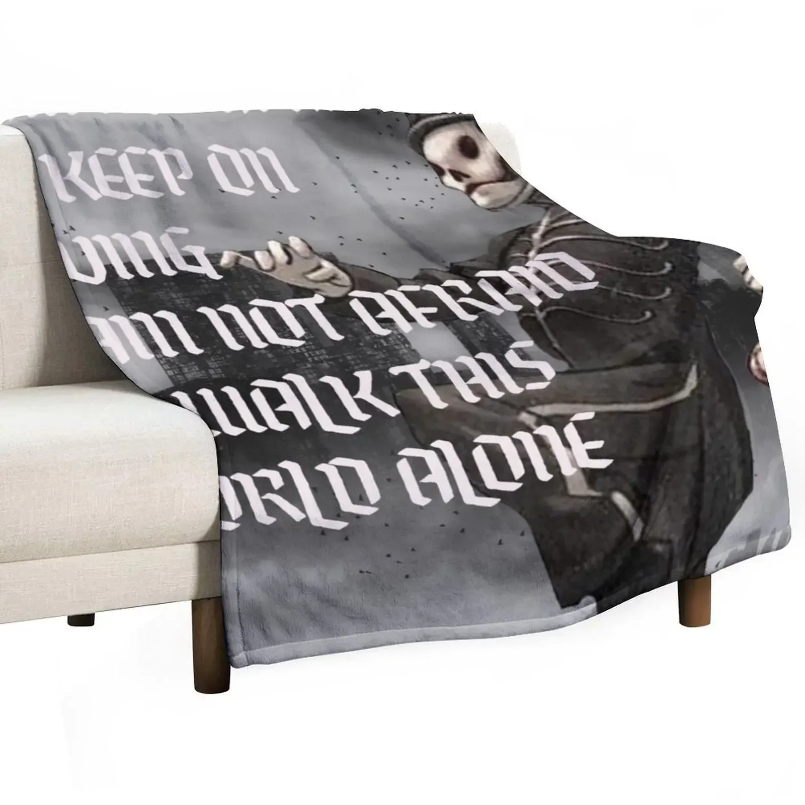 

I am not afraid to keep on living Throw Blanket for sofa Beautifuls Bed covers Designers Blankets