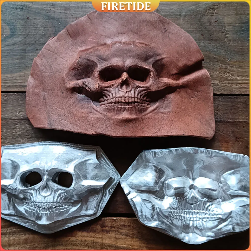 

Матрица для DIY ремесленной резьбы, пресс-машина 104x59 мм, 3D форма для тиснения кожи с черепом - штамповка металла из алюминиевого сплава